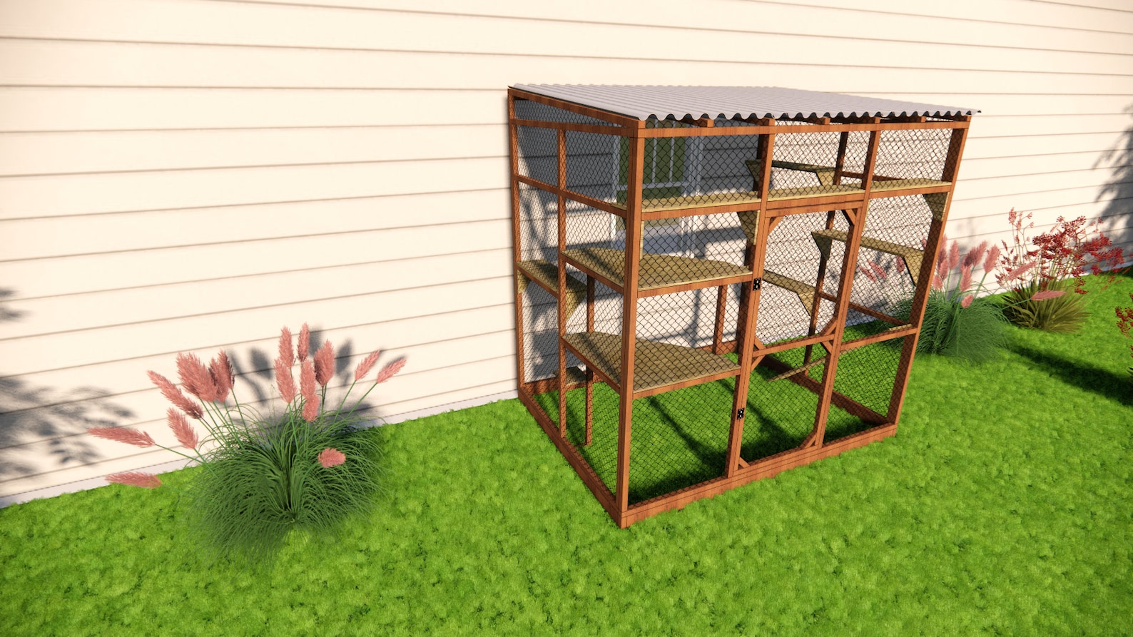 Catio Plans - Cat House Plan 6×8 - Etsy