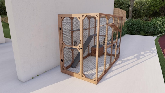 Cat House Plans - Cat playground - Catio 4×8