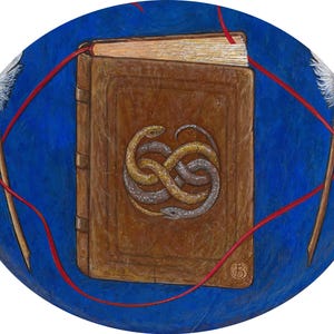 Escritor y autor, pintado a mano, original y impresión artística de la pintura, regalo para autores, lectores y fanáticos de los libros. imagen 3