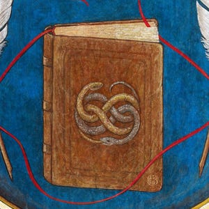 Escritor y autor, pintado a mano, original y impresión artística de la pintura, regalo para autores, lectores y fanáticos de los libros. imagen 8
