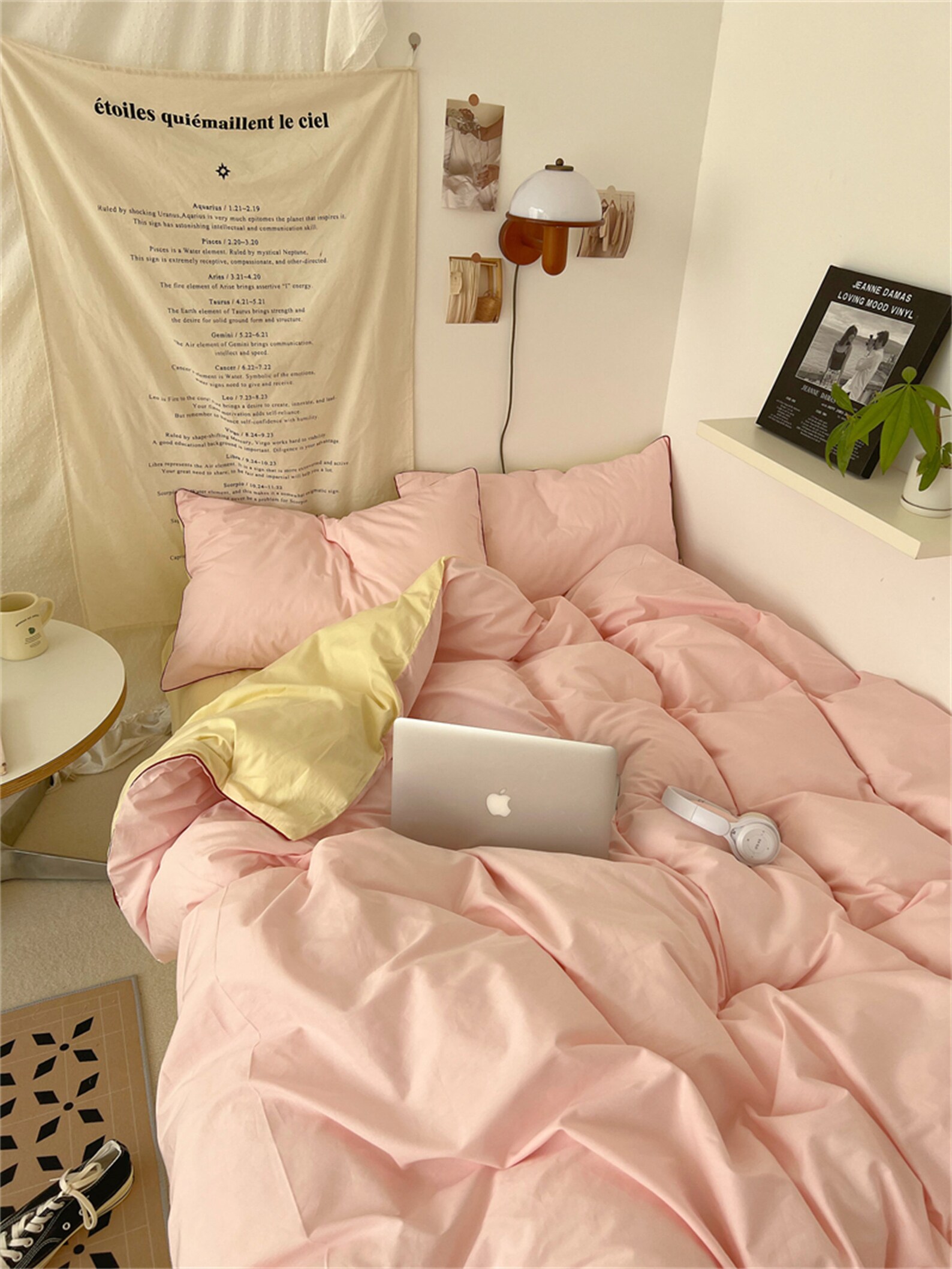 100 Cotton Pink Duvet Cover Set Minimalist Bedding Set Cute Etsy