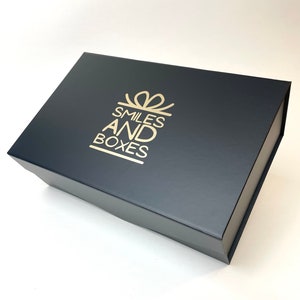 10 boîtes cadeaux magnétiques avec logo d'entreprise.