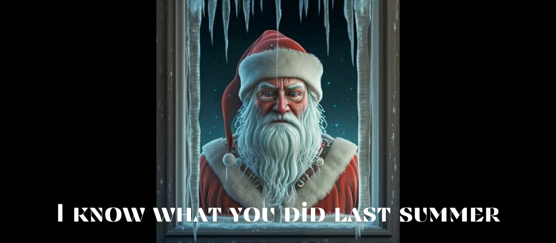 3D Concerned Santa Know What You Did Last Summer Png - Etsy UK