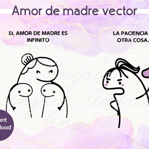 Amor de madre vector Svg / Pdf / Png /Jpg / Ai, Amor de madre meme