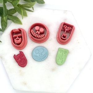 Monsters for Polymer clay, Christmas cutters, Halloween cutters, nightmare cutters, Barrel cutters