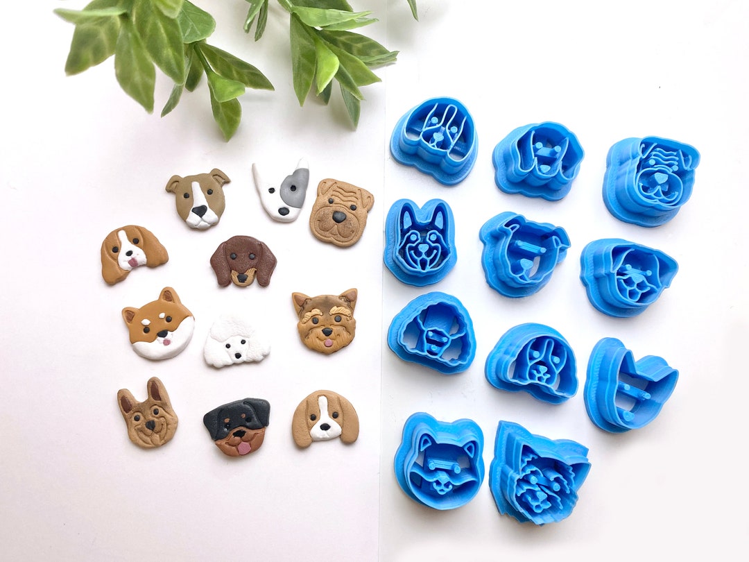 Dog Cutters Part 2 for Polymer Clay, Beagle Cutter, Dachshund Cutter