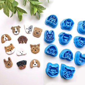 Dog Cutters Part 2 for Polymer Clay, Beagle Cutter, Dachshund Cutter, German Shepherd Cutter, Dog Breed Cutter, Pet Cutter, Animal Cutter