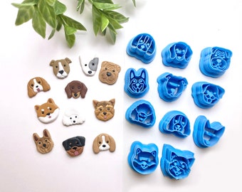 Dog Cutters Part 2 for Polymer Clay, Beagle Cutter, Dachshund Cutter, German Shepherd Cutter, Dog Breed Cutter, Pet Cutter, Animal Cutter