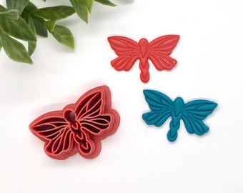 Dragonfly cutter for Polymer Clay | Embossed dragonfly cutter |  Dangle Cutter