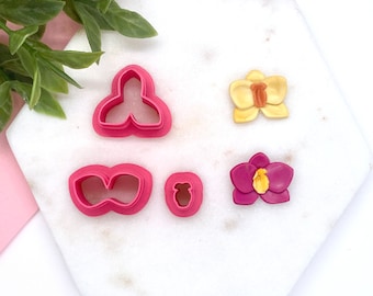 Orchid Polymer Clay Cutter | Orchid Set  Cutter | Floral Shaped Clay Cutter  | Dangle Cutter | Earring Cutter | Flower Cutter