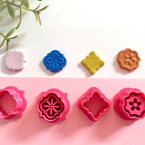 Mosaic Tile Polymer Clay Cutter, Embossed Cutters, Spanish Tile Cutter, Tile Polymer Clay Cutter, Earring Cutter, Moroccan Shape Cutters