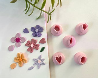 Petal Polymer Clay Cutters | Flower Cutters | Micro Cutters | Floral Cutter | Earring Cutter | Leaf Cutters | Mini Cutters | Tiny Cutters