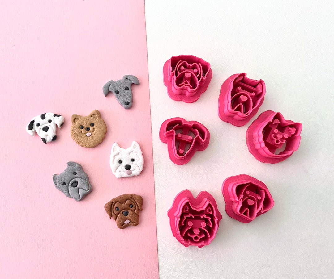 Dog Cutters Part 3 for Polymer Clay, Westie Cutter, Greyhound Cutter