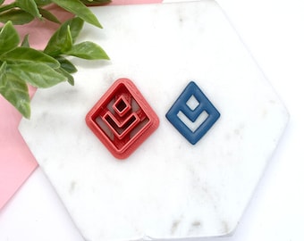 Dangle Polymer Clay Cutter, Diamond Cutter, Earring polymer clay cutter, Dangle cutter