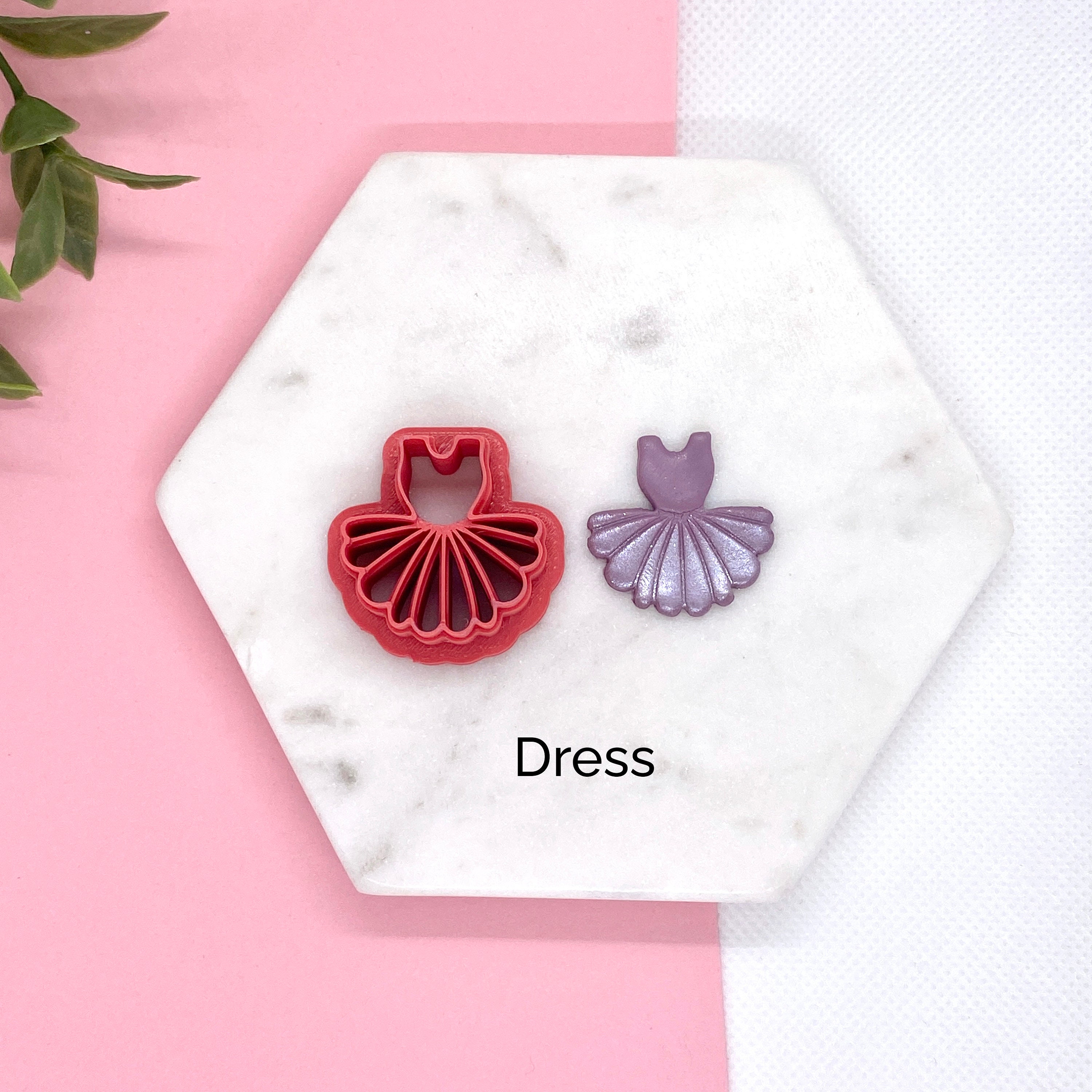 Ballet Polymer Clay Cutters, Ballet Dancer Cutters | Dress Cutter ...