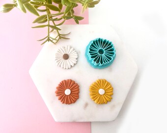 Embossed Flower Polymer Clay Cutter,  Earring polymer clay cutter, Dangle cutter