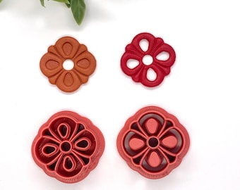 Embossed cutters for  Polymer Clay,  Debossed cutter, Earring polymer clay cutter, Tile Dangle cutter