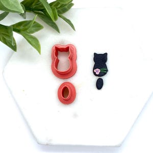 Cat Dangle cutter for  Polymer Clay,  Animal Cutter, Dangle Cutter