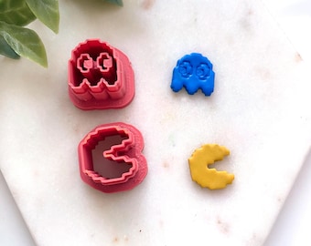 Pixel Polymer Clay Cutters, Vintage Game Studs, Gaming Tools