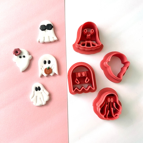 Ghost cutter for Polymer Clay | Halloween Cutters | Dangle Cutters | Spooky cute cutters