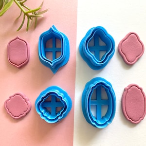Victorian Polymer Clay Cutters | Frame Cutters | Portrait Cutters | Elegant Cutter | Earring Cutter | Clay Cutters