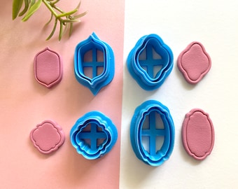 Victorian Polymer Clay Cutters | Frame Cutters | Portrait Cutters | Elegant Cutter | Earring Cutter | Clay Cutters