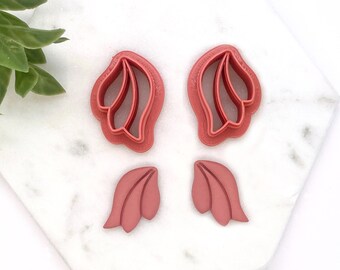 Dangle Leaf cutter for Polymer Clay, Polymer Clay Cutters for Jewelry Making