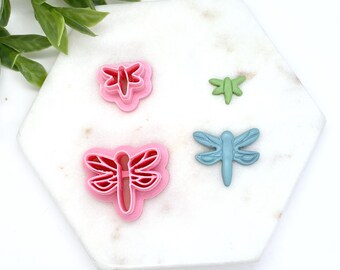 Dragonfly cutter for Polymer Clay | Stud dragonfly cutter |  Dangle Cutter