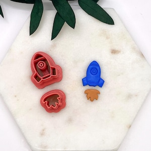 Spaceship Polymer Clay Cutters | Space Cutters |  Dangle Cutters