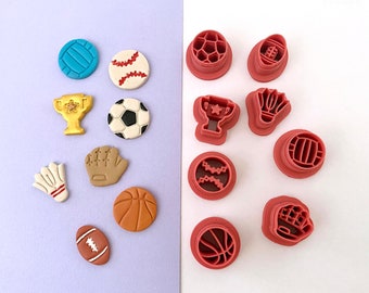 Sport Polymer Clay Cutters | Football Cutter | Baseball Cutter | Badminton Cutter | Volleyball Cutter | Soccer Cutter | Basketball Cutter