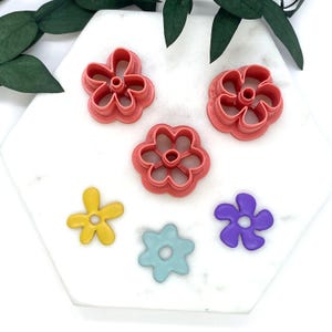 Organic Flower Polymer Clay Cutters | Spring Cutters | Matisse Floral Shaped Clay Cutter | Irregular Cutters | Earring Cutter