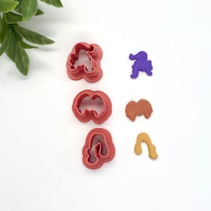 Witch Hair for  Polymer Clay Cutters | Witch Cutters |  Dangle Cutters  | Halloween Cutters