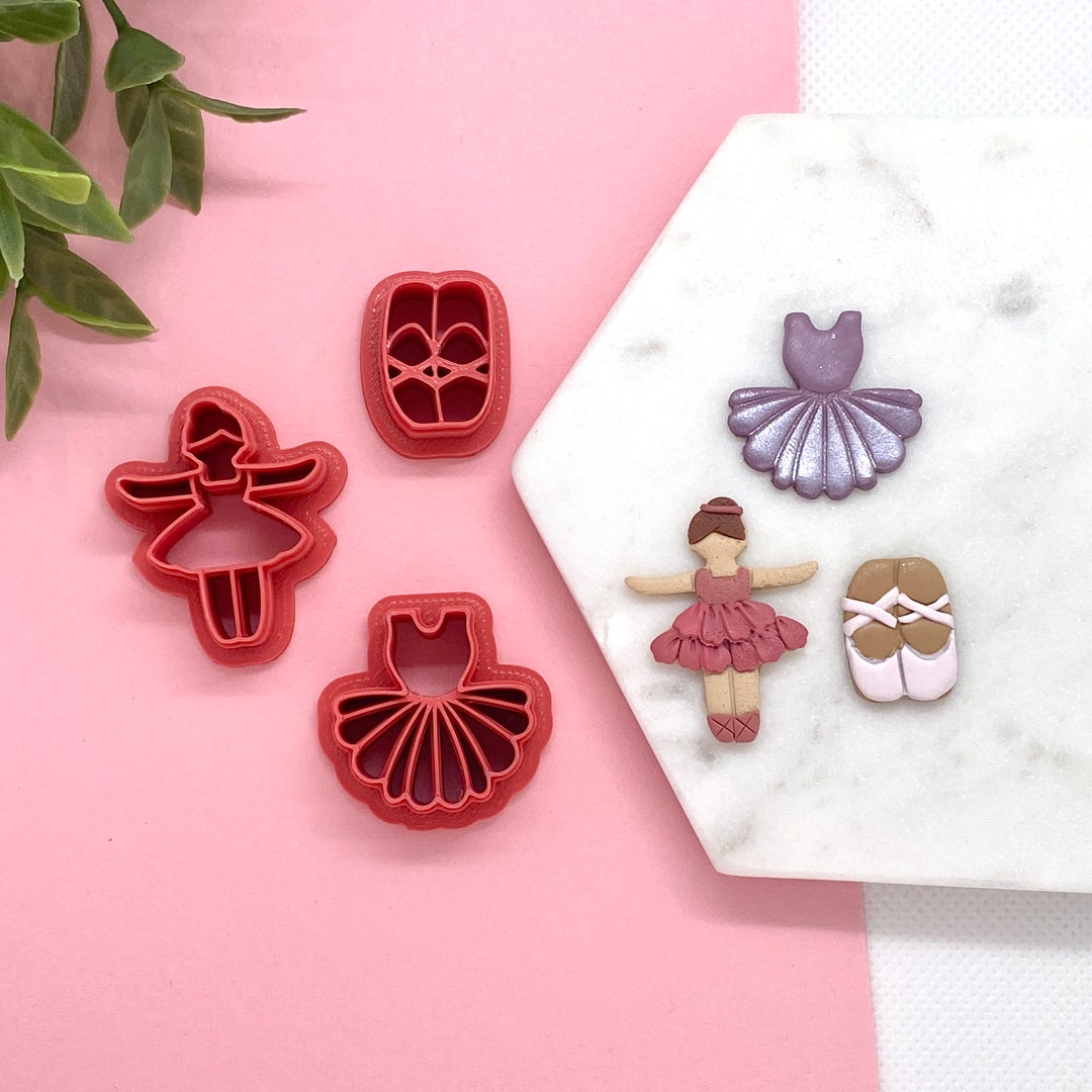 Ballet Polymer Clay Cutters, Ballet Dancer Cutters | Dress Cutter ...