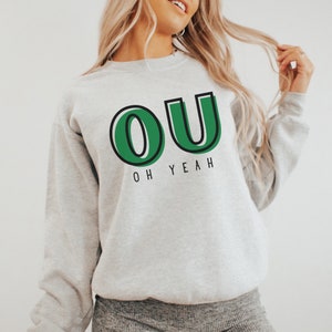Ohio University Crewneck, OU Oh Yeah Crew Neck, Ohio Bobcats Sweatshirt, Athens Ohio College Apparel