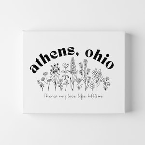 Ohio University themed canvas, OU bobcat wall art, Ohio university graduate, Athens Ohio Wall art, OU oh yeah