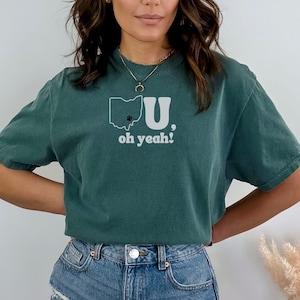 Ohio University Shirt, Athens Ohio Tshirt, OU oh Yeah Tee, Ohio Bobcats Apparel, Ohio University Alumni Gifts  - COMFORT COLORS