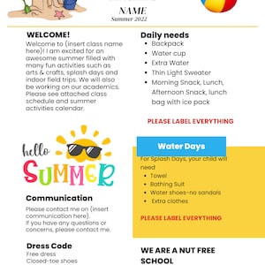 Carta de bienvenida al verano