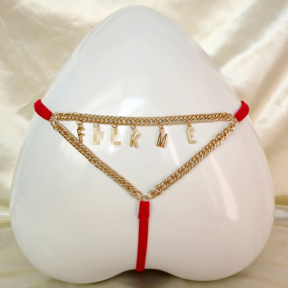 Personalized Body Waist Chain Custom Thong Chain Gstrings Etsy
