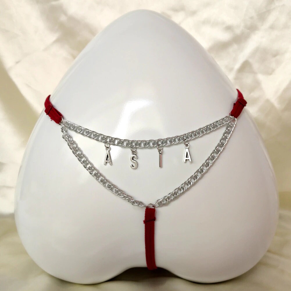 Personalized Body Waist Chain Custom Thong Chain Gstrings Etsy