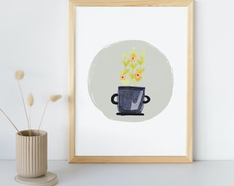 Plant Wall Art, Plant Decor, Greenery, Watercolor Decor, Home Decor, Botanical, Plant Print, Plant Printable Wall Decor