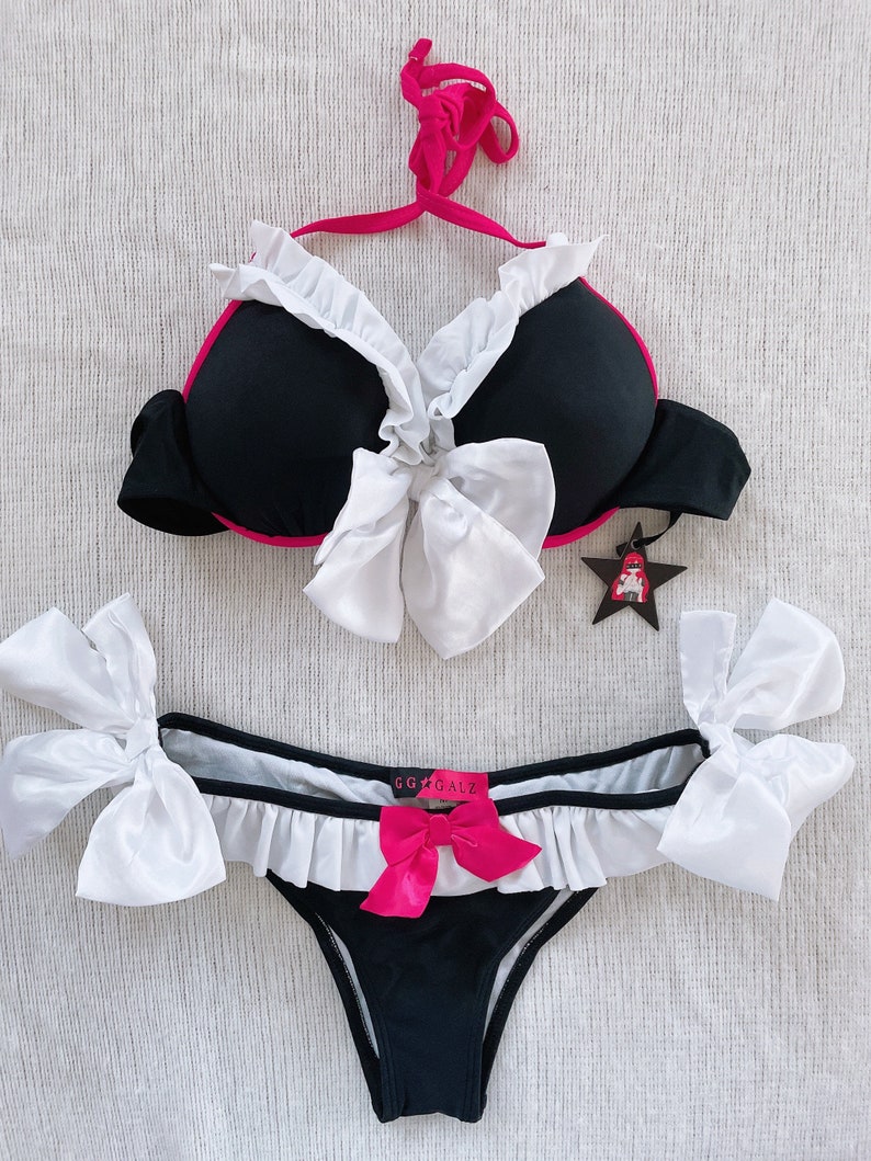Y2K Sexy Cheeky Bikini Set Gyaru Japanese Style Sexy Cosplay Hot