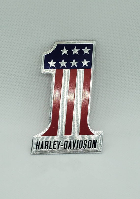 Chroma® Harley Davidson Motorcycle Small Brushed Aluminum Emblem