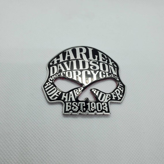 HARLEY DAVIDSON PLATE ALUMINUM EMBLEM LOGO HIGH QUALITY BADGE STICKER