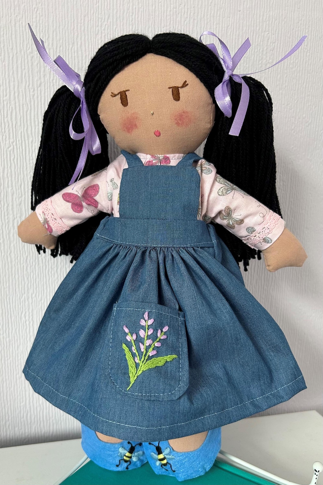 Lavanda Mini Bambole Di Stoffa Bambola Dress Me Dinky Lila