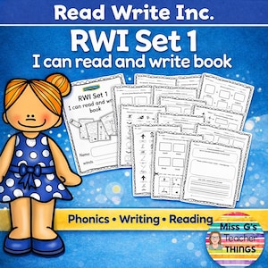RWI Phonics Workbook Set 1 med Flashcards (PDF)