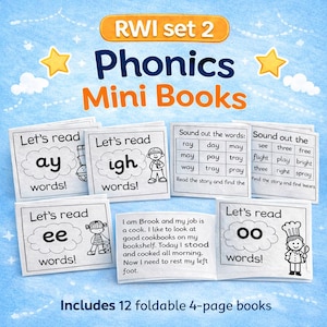 RWI set 2 Minilibros de fonética - Alineados con la ciencia de la lectura