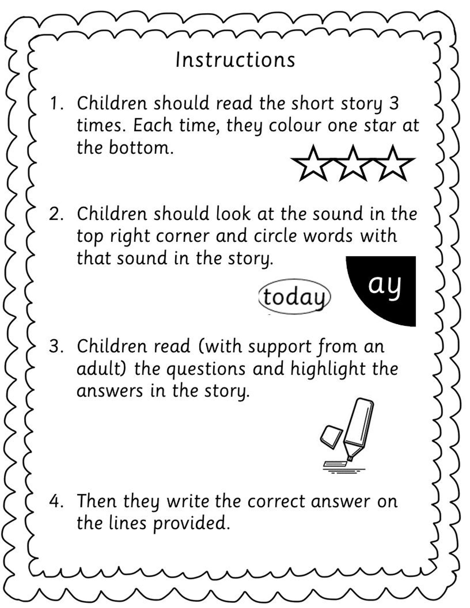 Reading Comprehension Book 1 - RWI Set 2 Phonics - Sounds and Stories ...