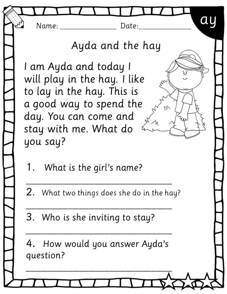 Reading Comprehension Book 2 - RWI Set 2 Phonics - Sounds and Stories ...