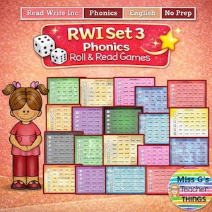 Read Write Inc (RWI) Phonics Set 3 Roll and Read Board Games (PDF)