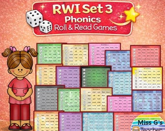 Read Write Inc (RWI) Phonics Set 3 Roll and Read Board Games (PDF) - Etsy